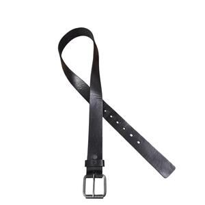 Nixon Men’s Black Leather Belt Classic Style Silver Tone Buckle